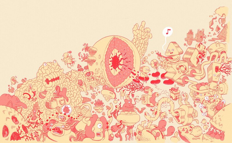 abstract biological illustration