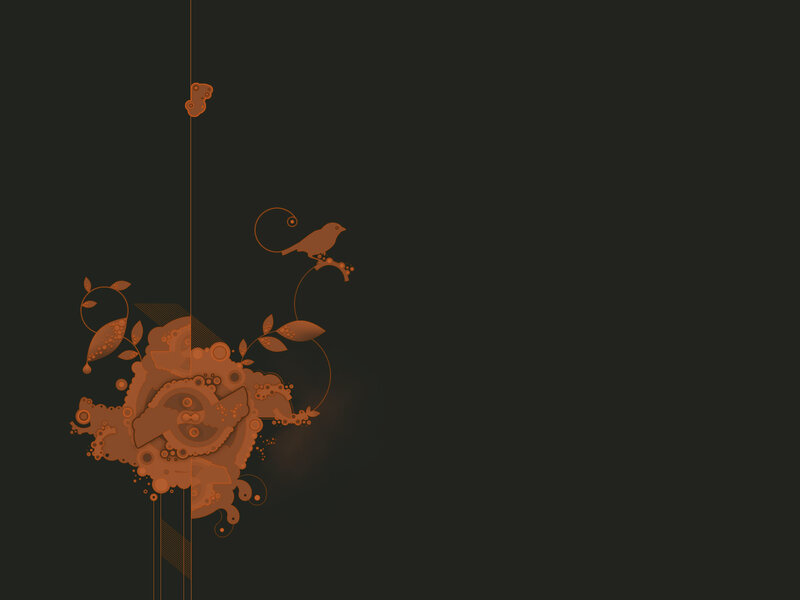abstract bird and gear design