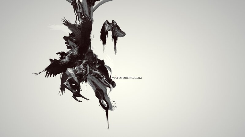 abstract bird and mechanical art