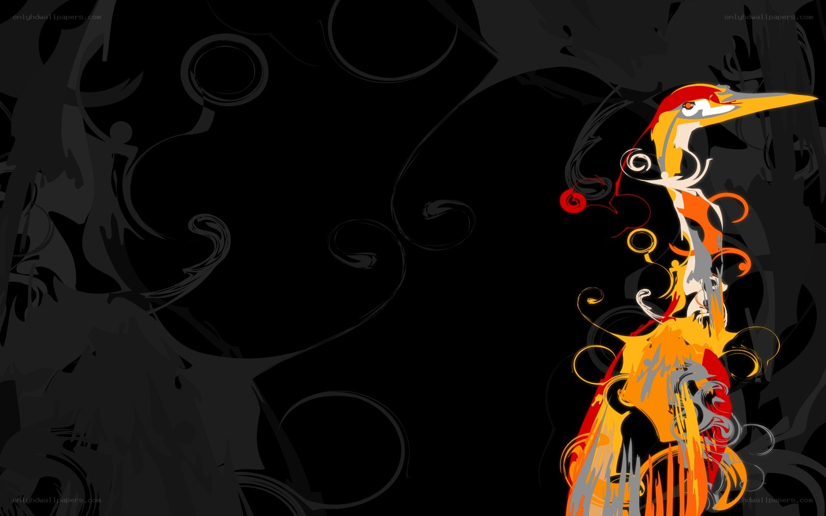 abstract bird art background