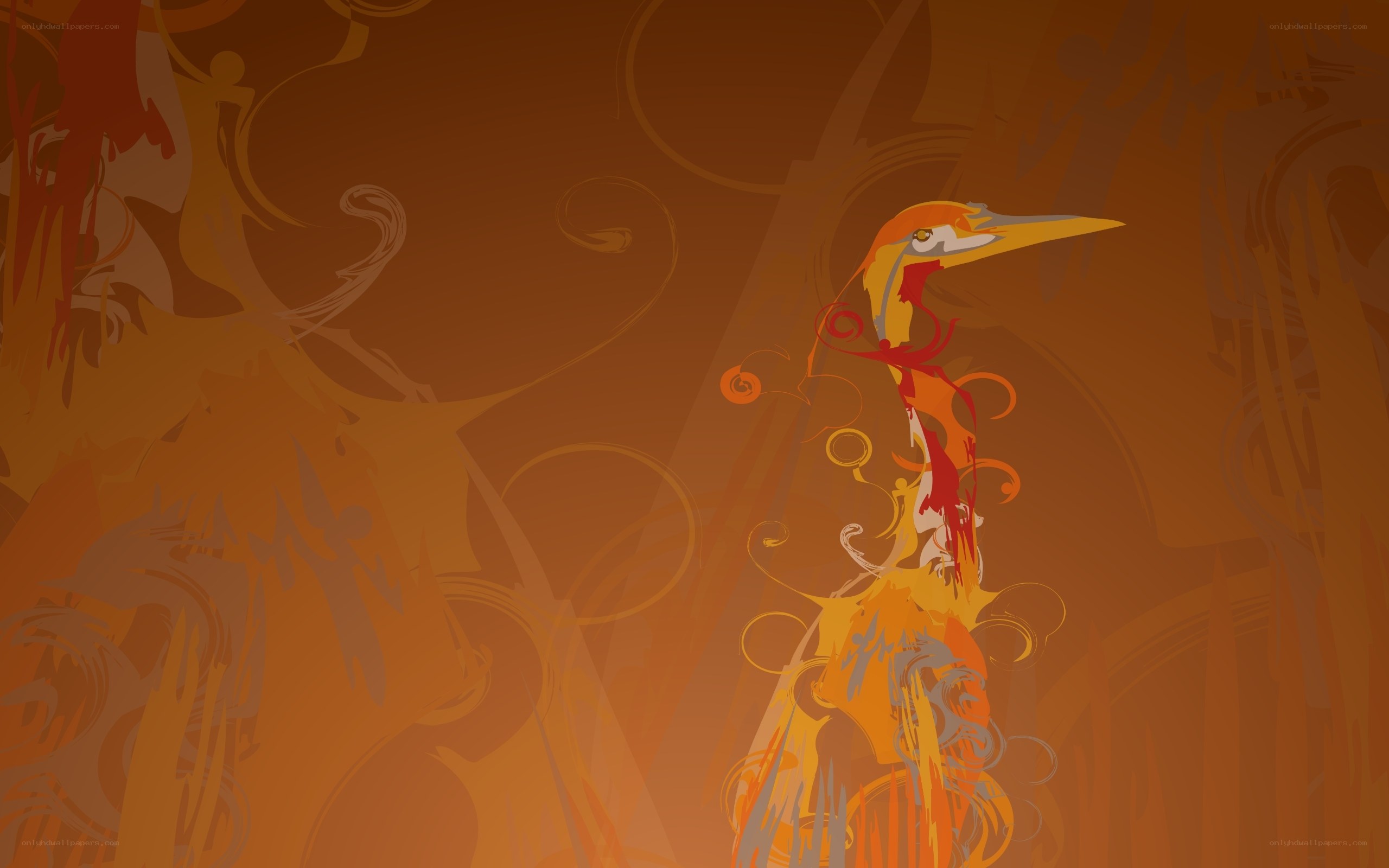 abstract bird art design