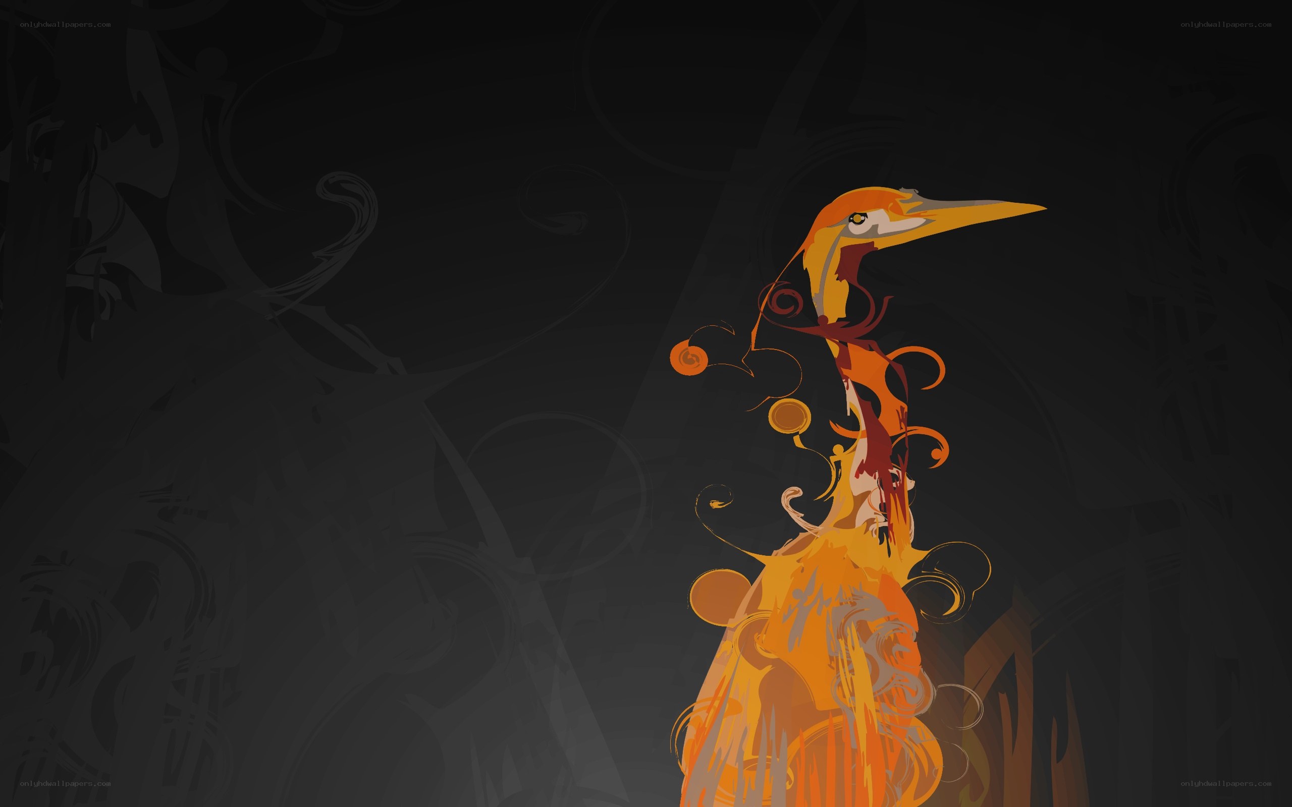 abstract bird art illustration
