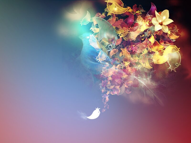 Abstract Bird Cluster