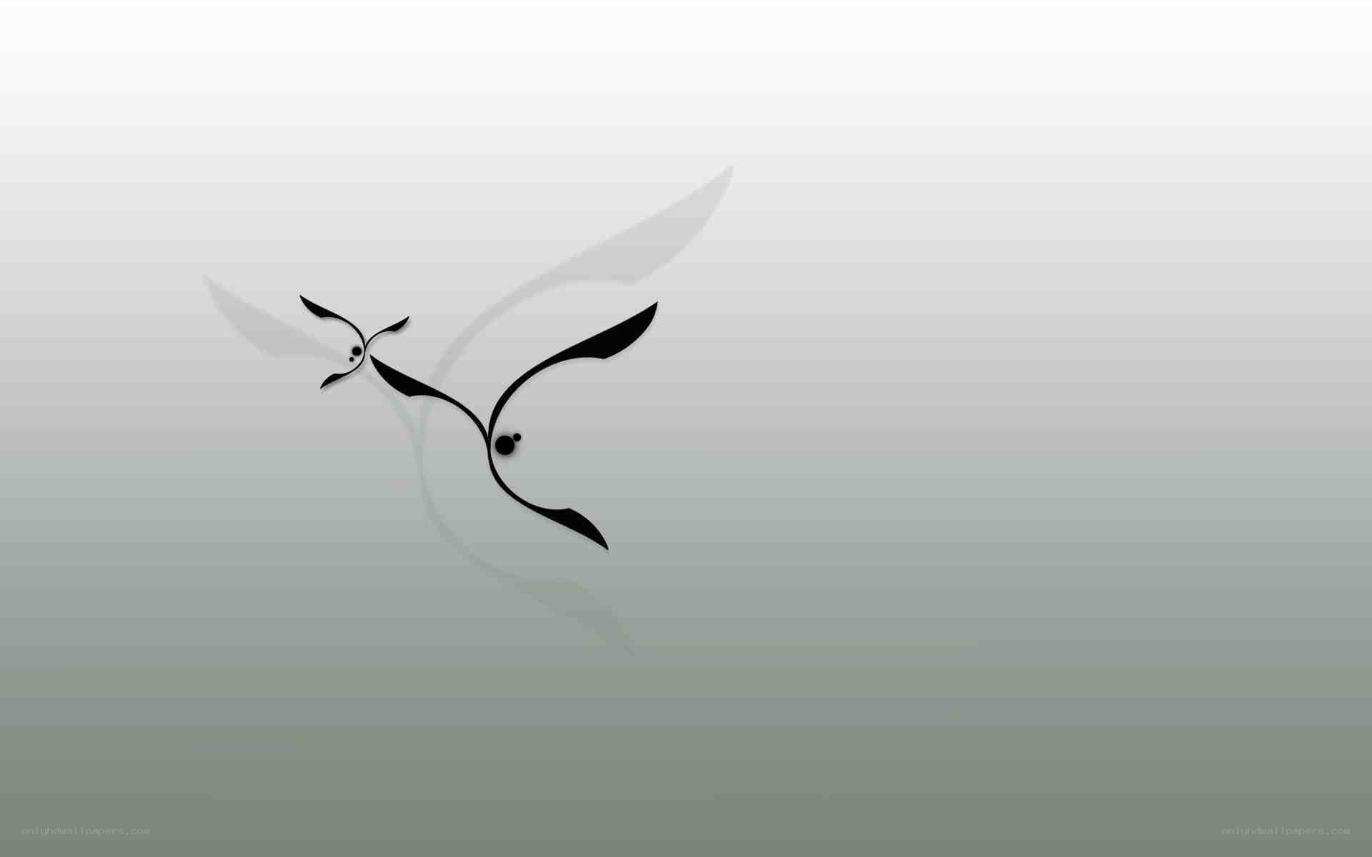 abstract bird silhouette