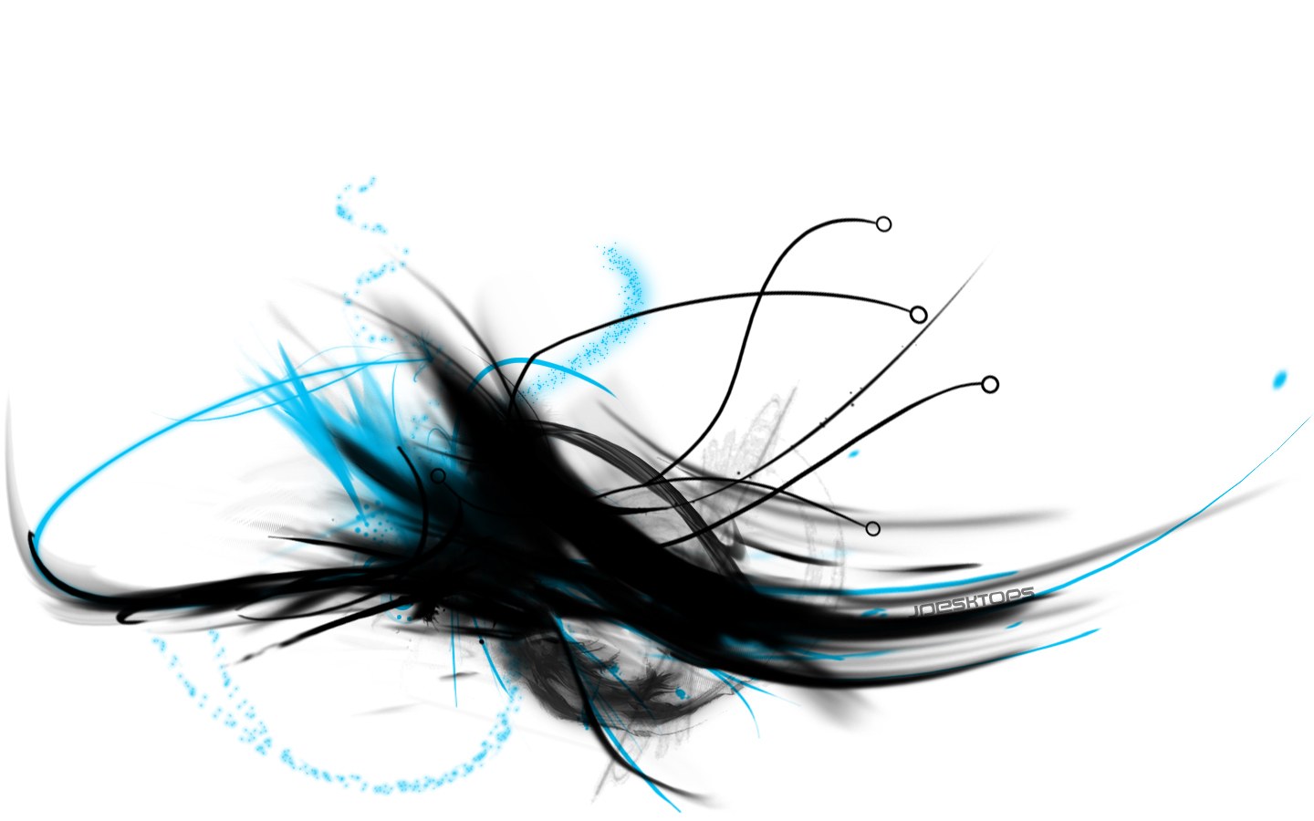 abstract black and blue art
