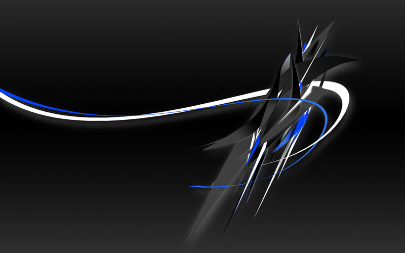 abstract black and blue design