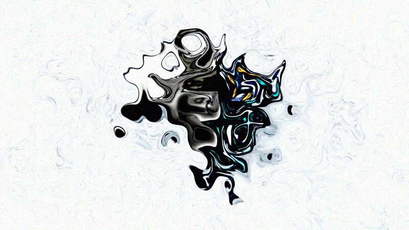 Abstract Black and Blue Swirl
