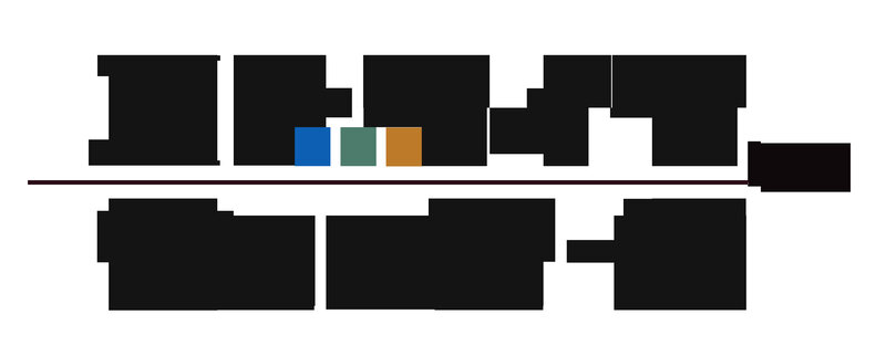 abstract black and colored shapes