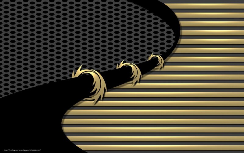 abstract black and gold design