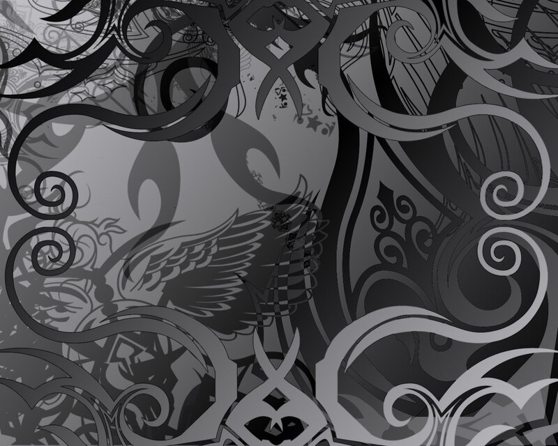 Abstract Black and Gray Pattern