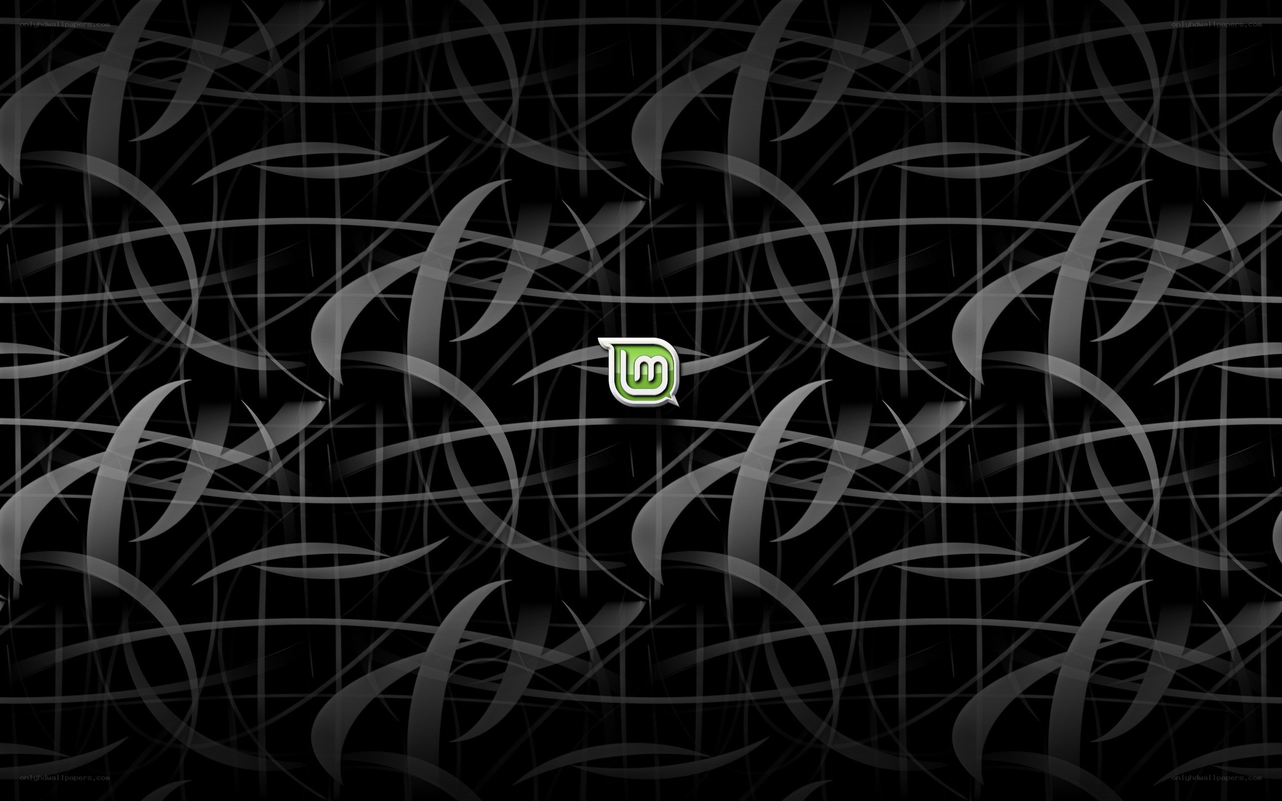 abstract black and green design