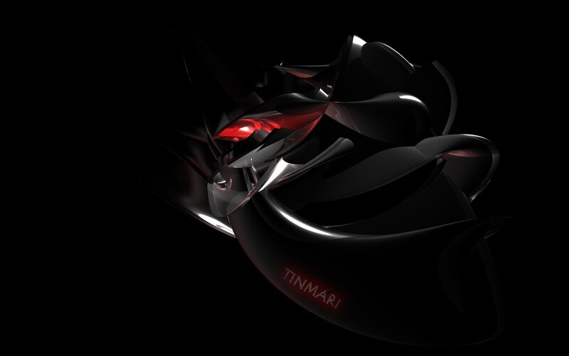 abstract black and red design