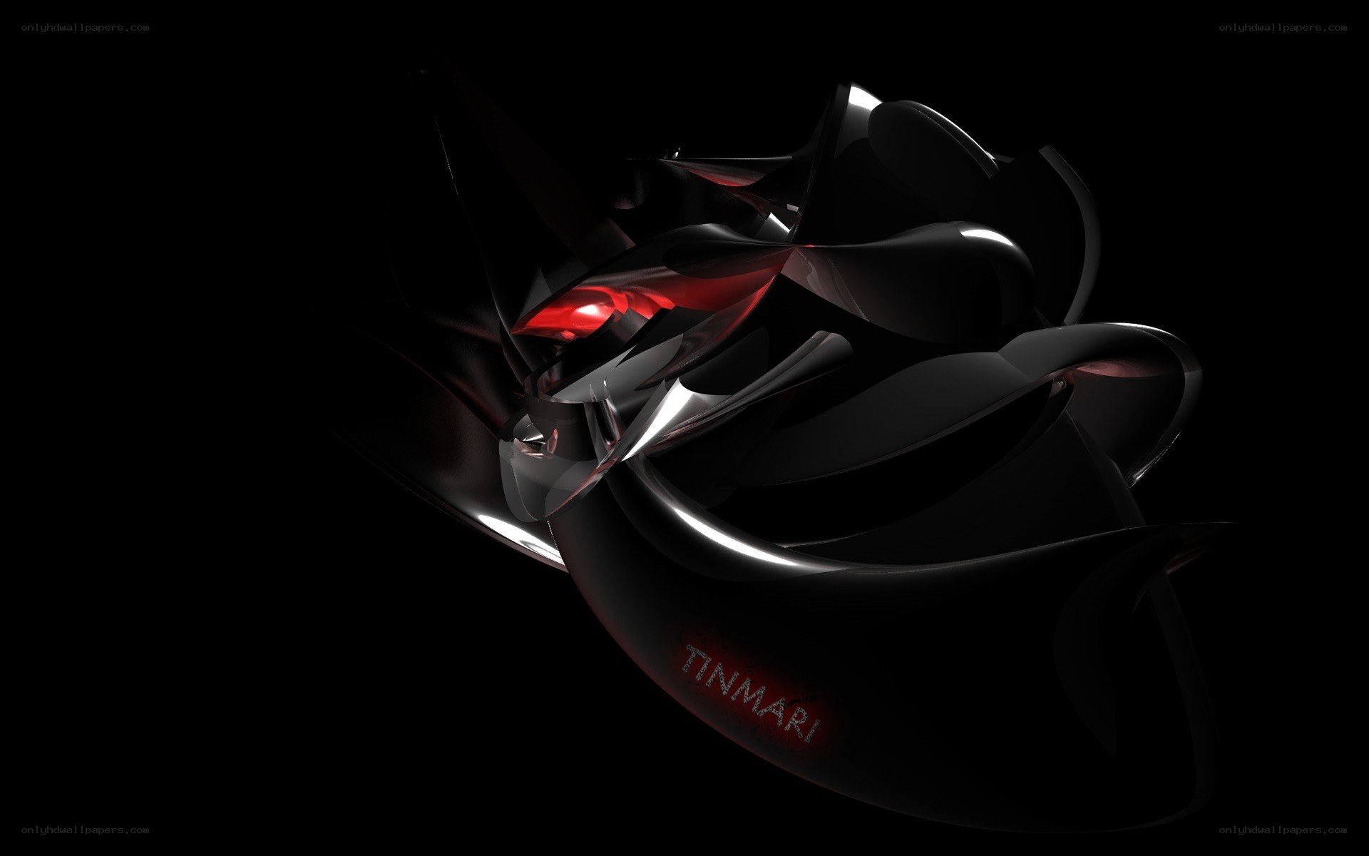 abstract black and red design