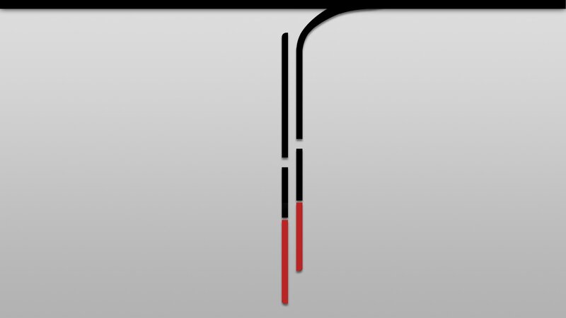 abstract black and red lines