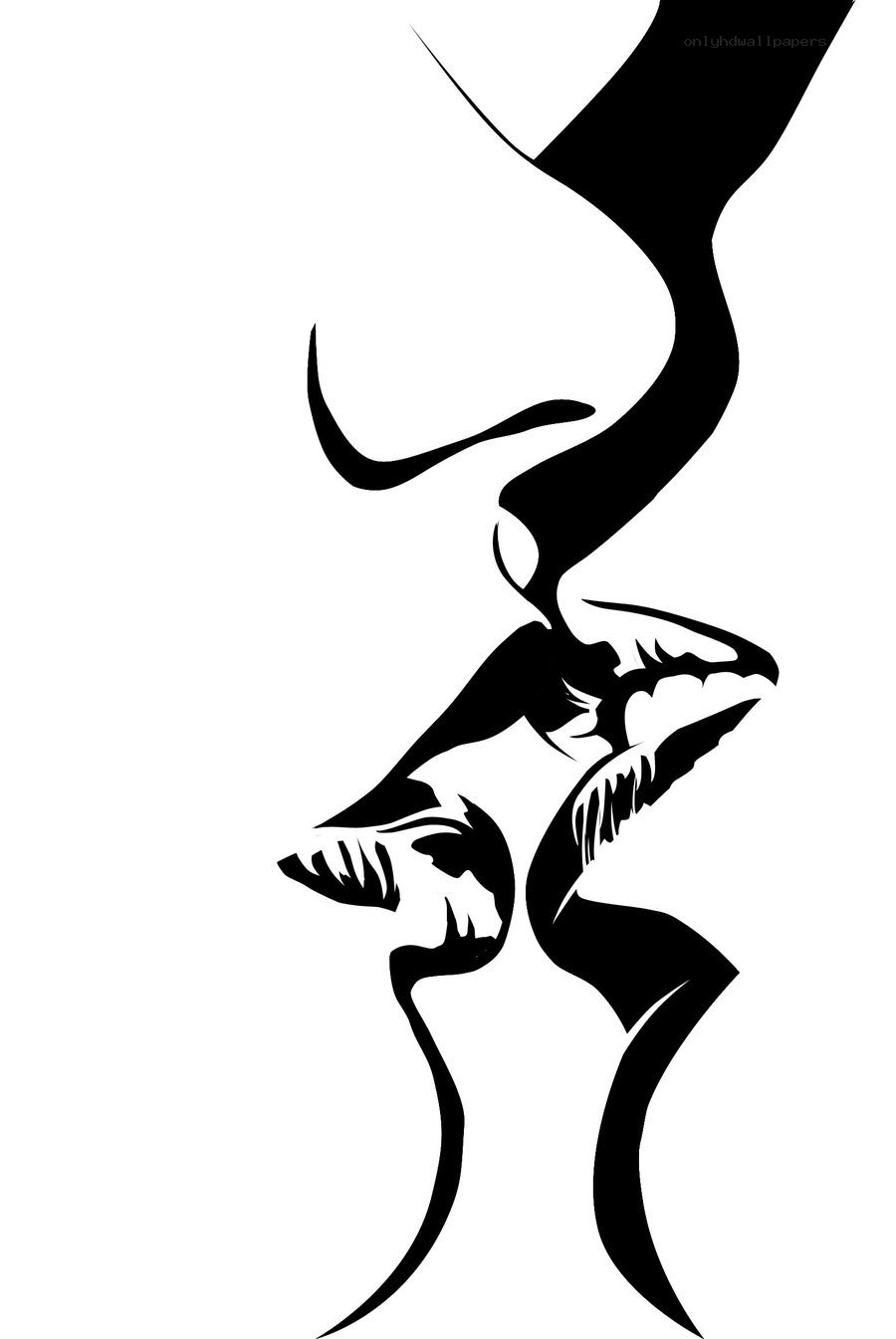 abstract black and white art