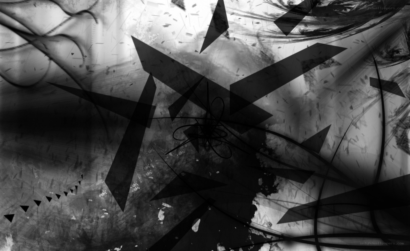abstract black and white art