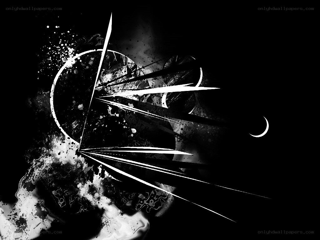 abstract black and white art
