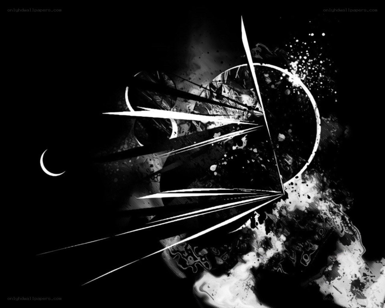 abstract black and white art