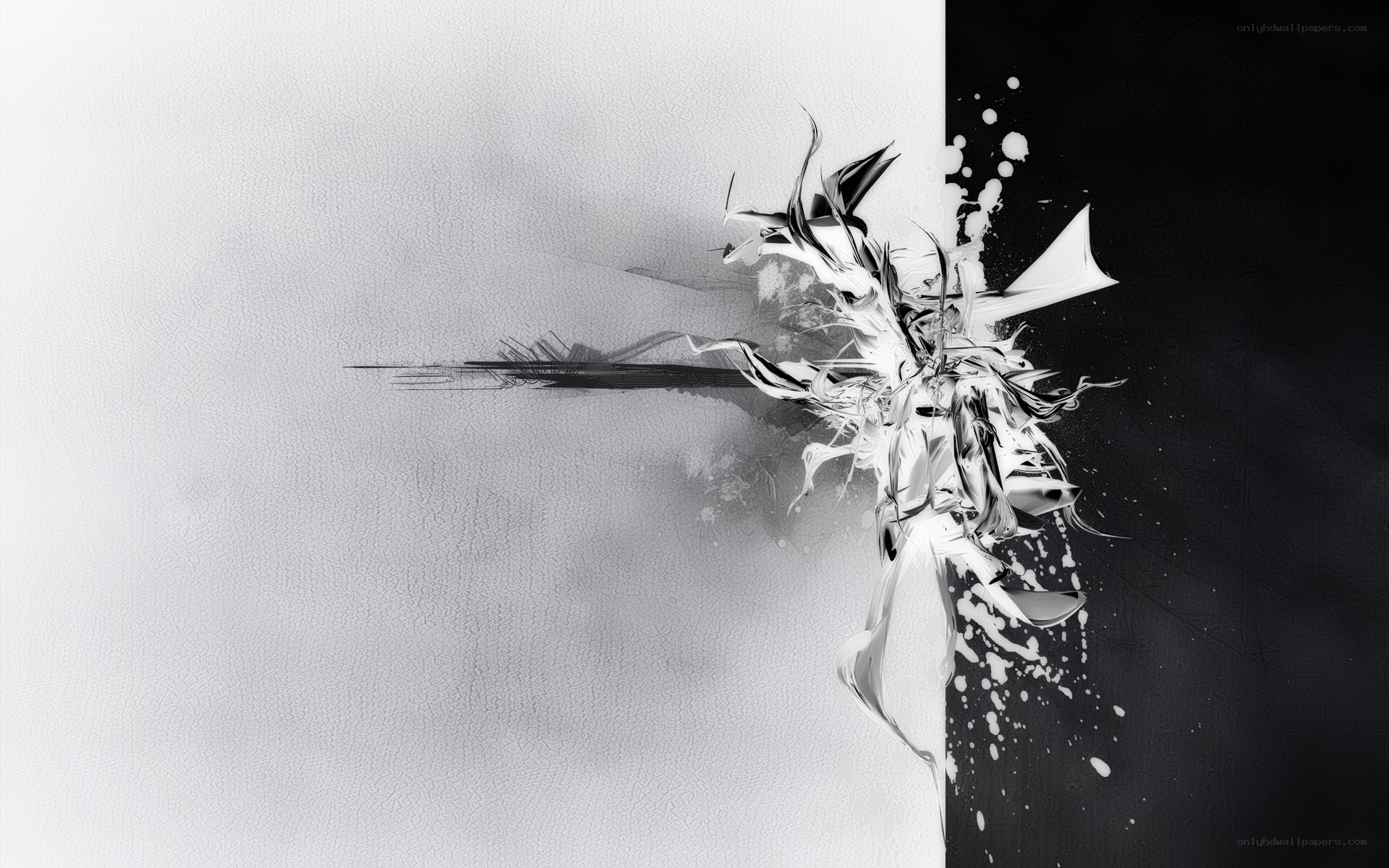 abstract black and white art