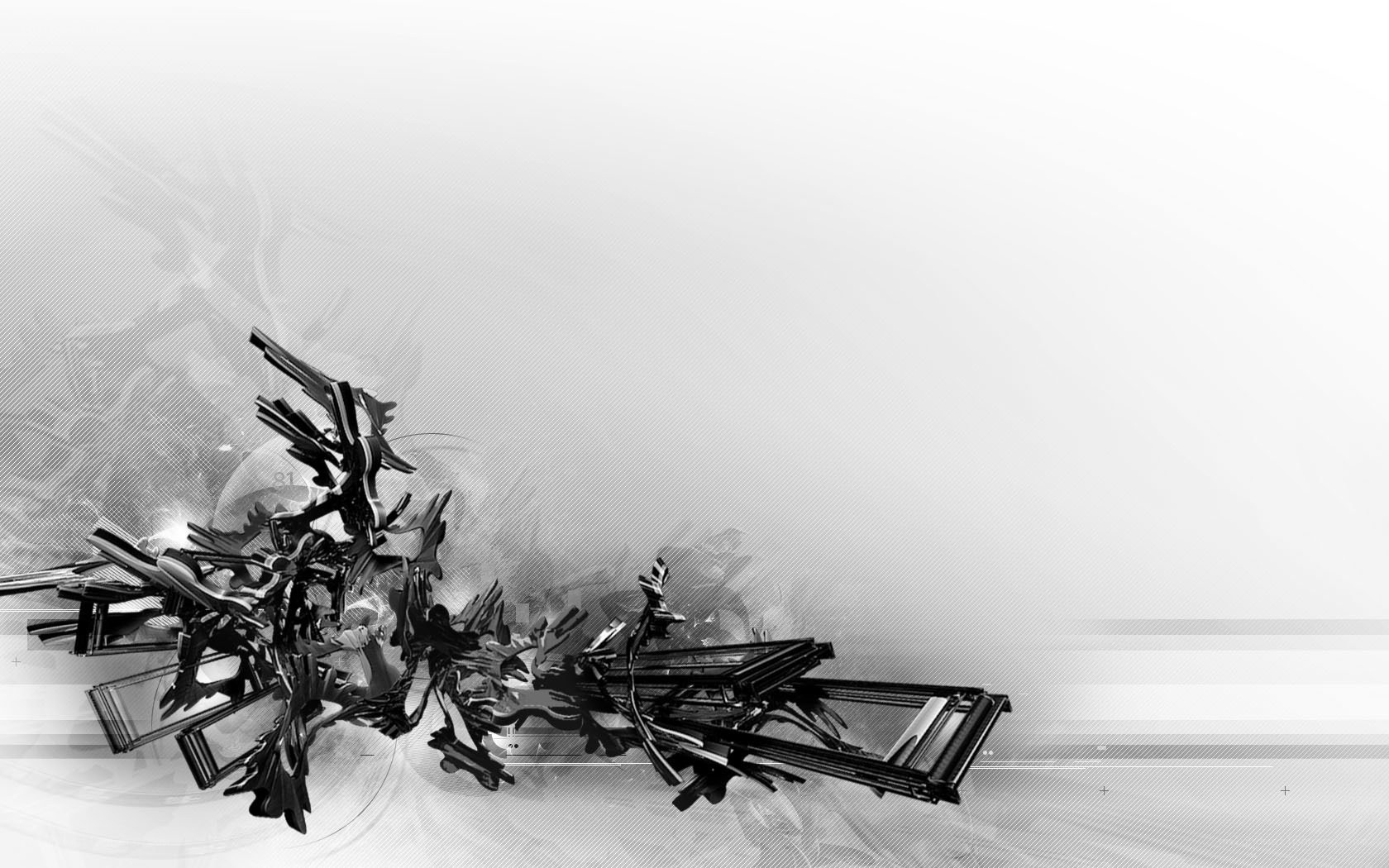 abstract black and white art
