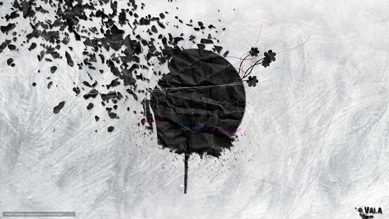 abstract black and white art