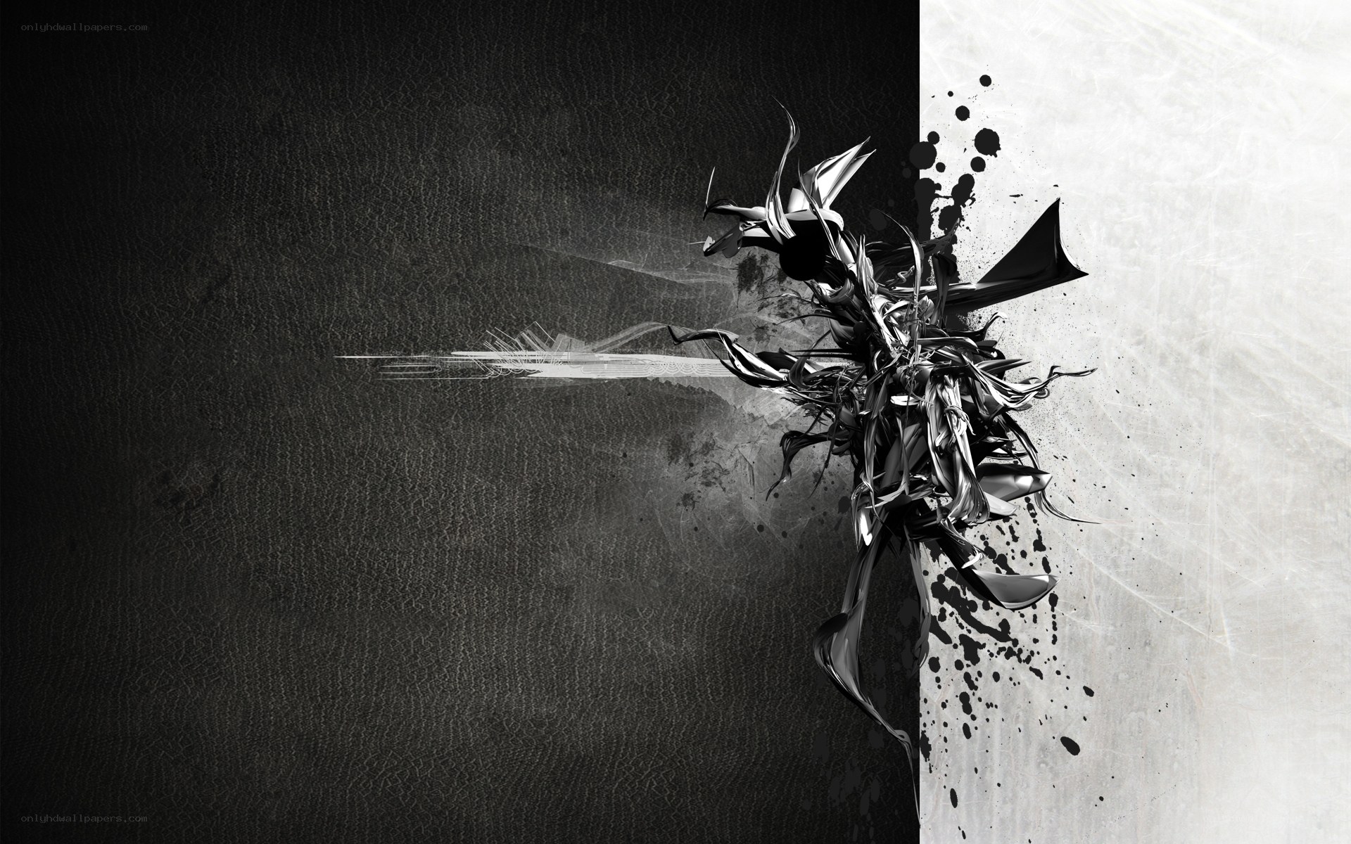 abstract black and white artwork