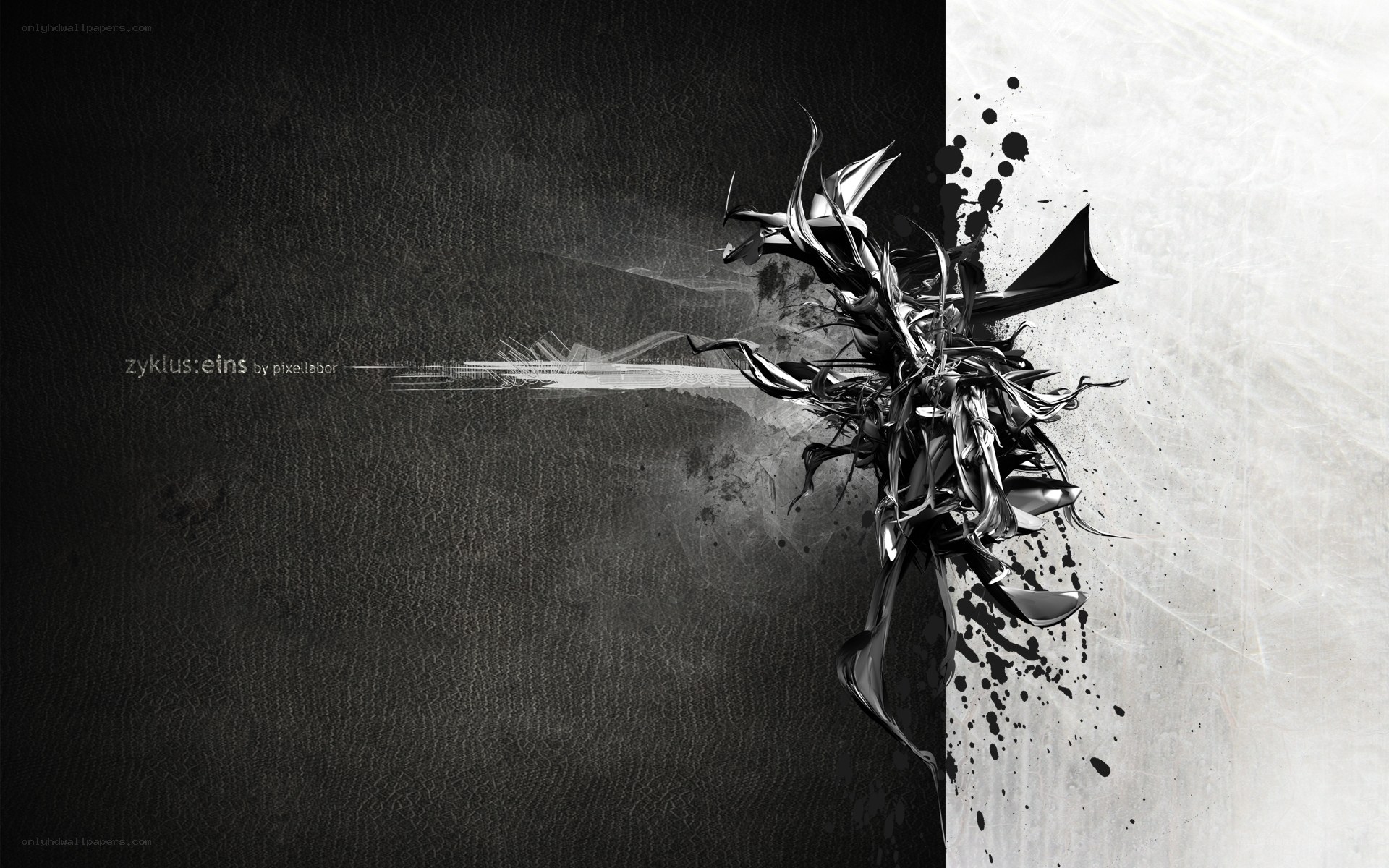 abstract black and white artwork