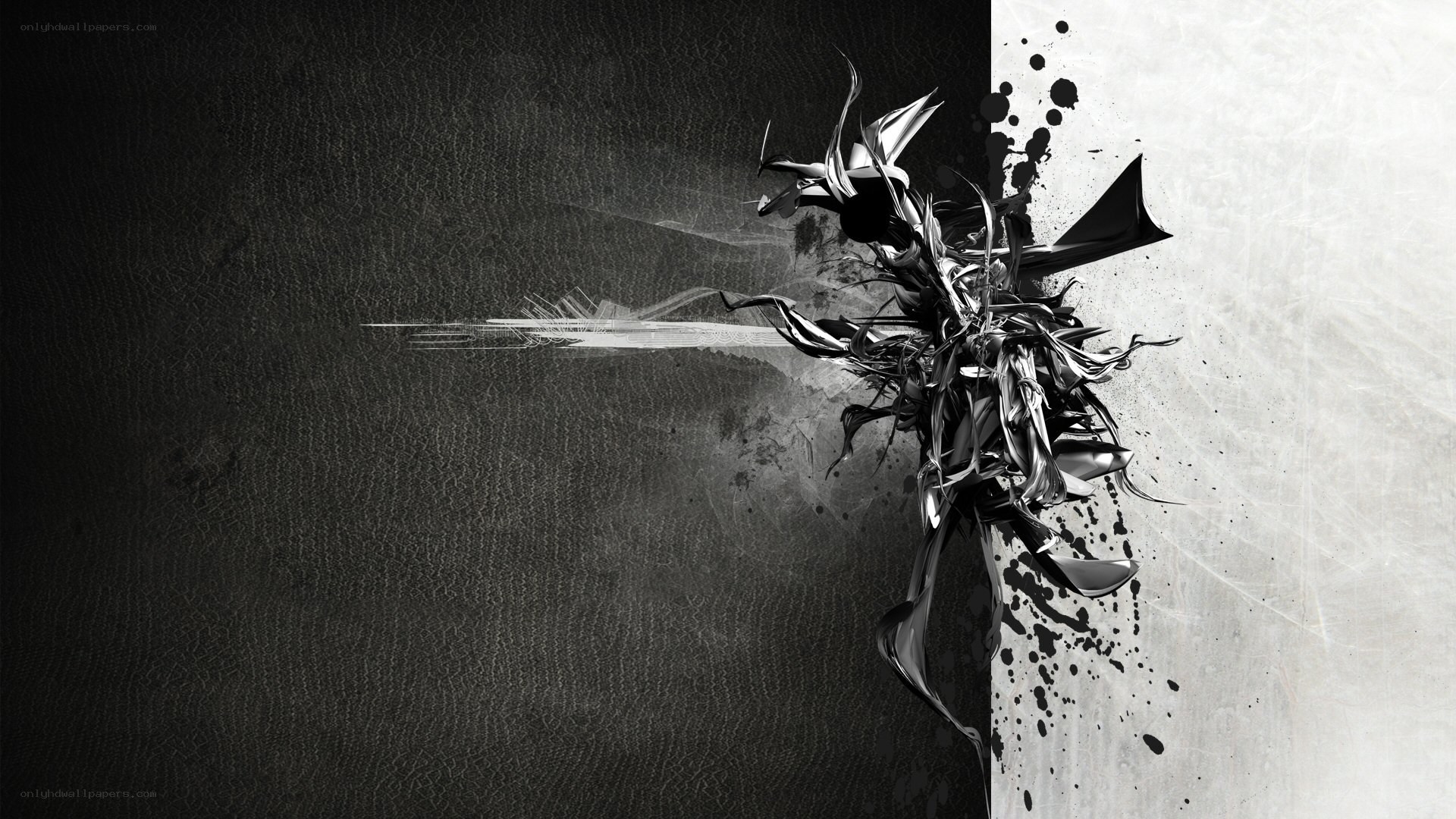 abstract black and white artwork