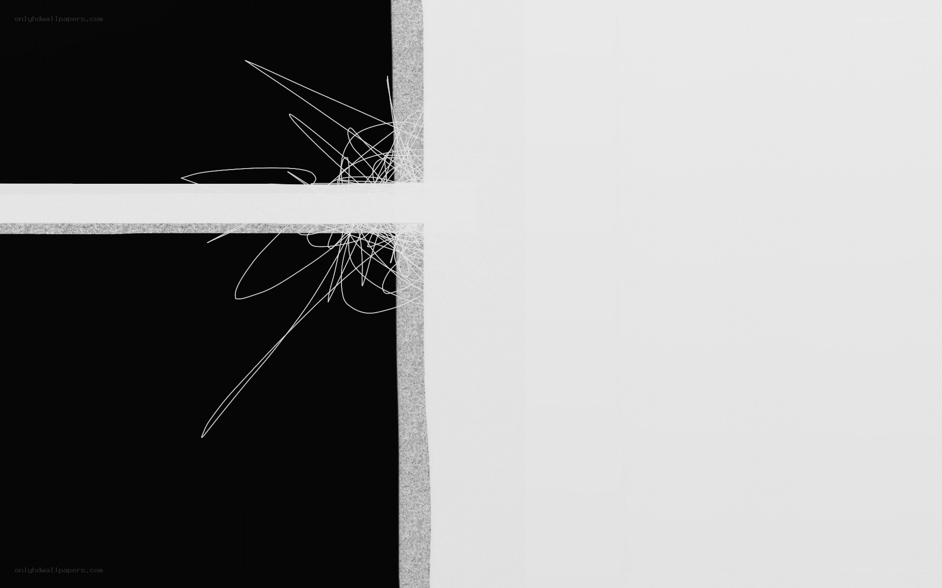 Abstract black and white artwork