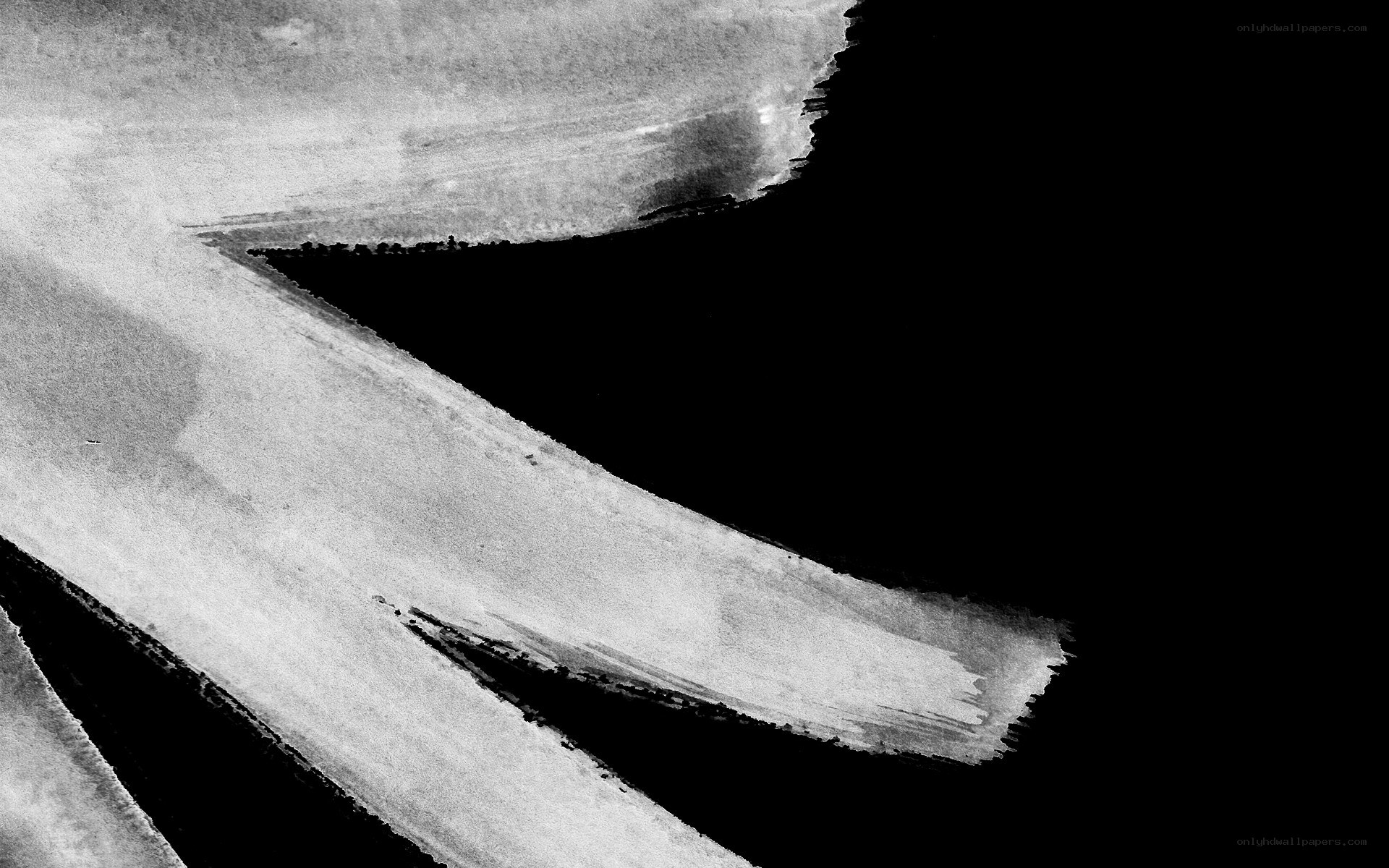 abstract black and white brushstroke