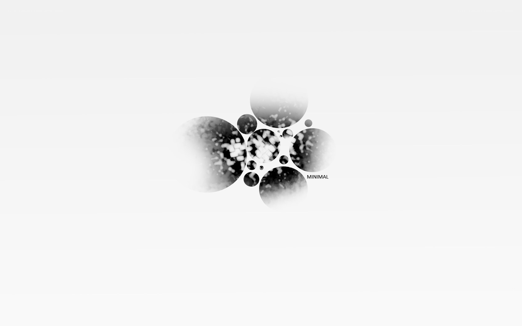 abstract black and white circles