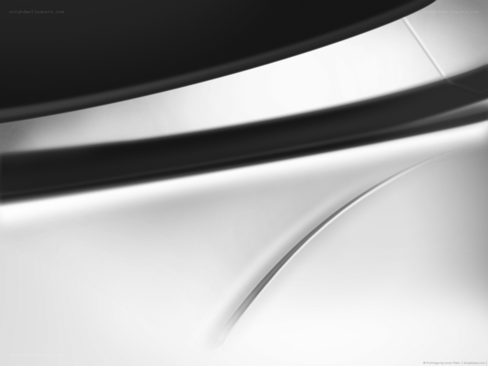 Abstract black and white curves