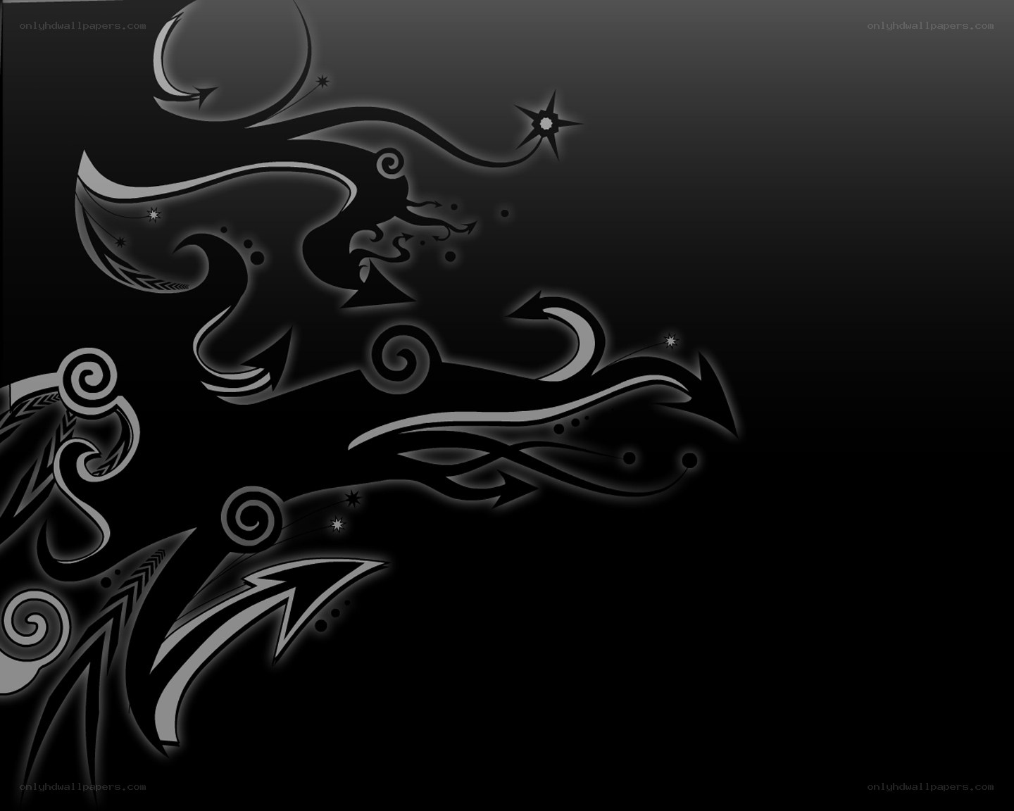 abstract black and white design