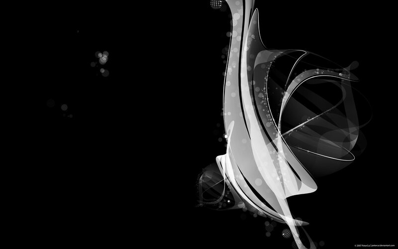 abstract black and white design