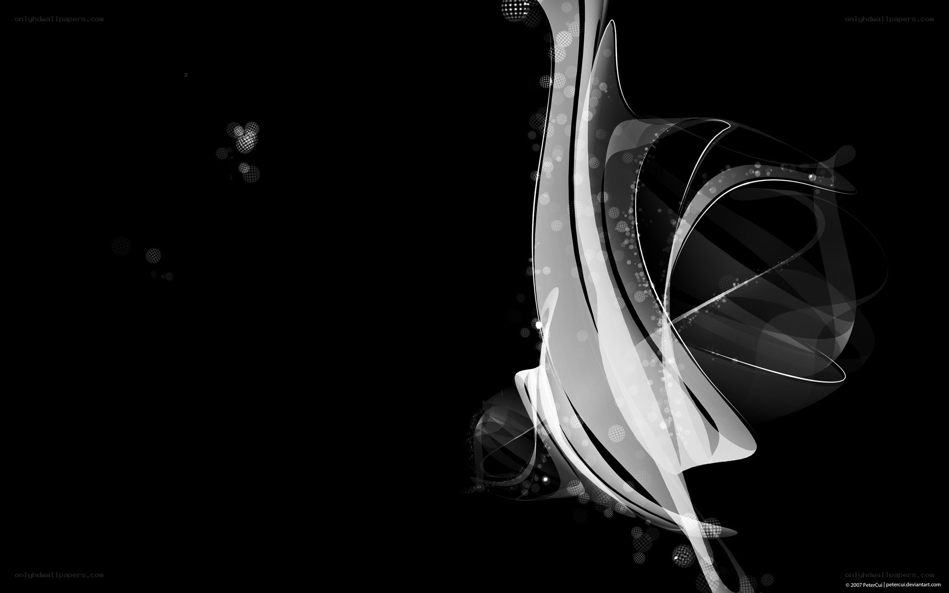 abstract black and white design