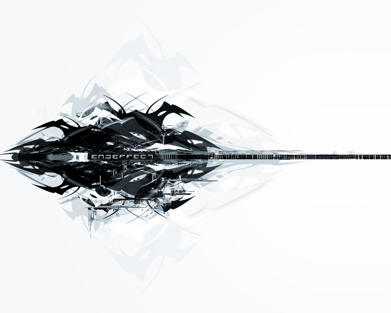 abstract black and white design