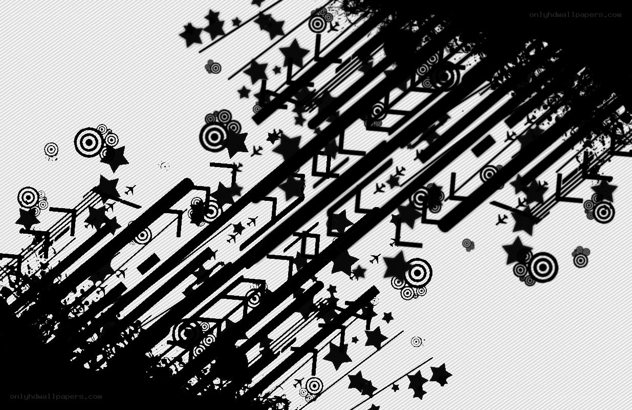 abstract black and white design