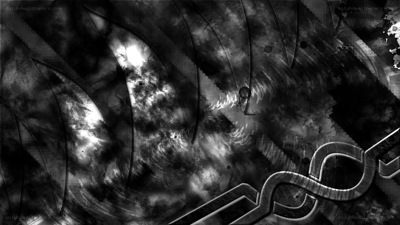 abstract black and white design