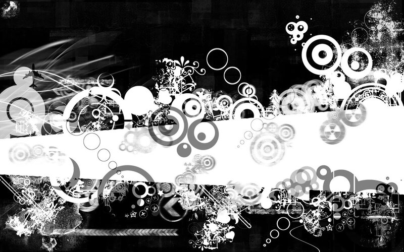 abstract black and white design