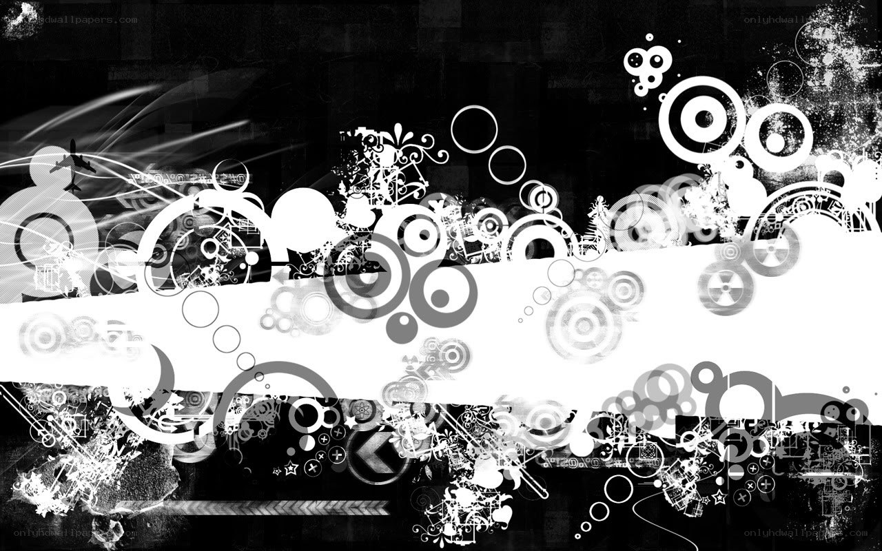 abstract black and white design