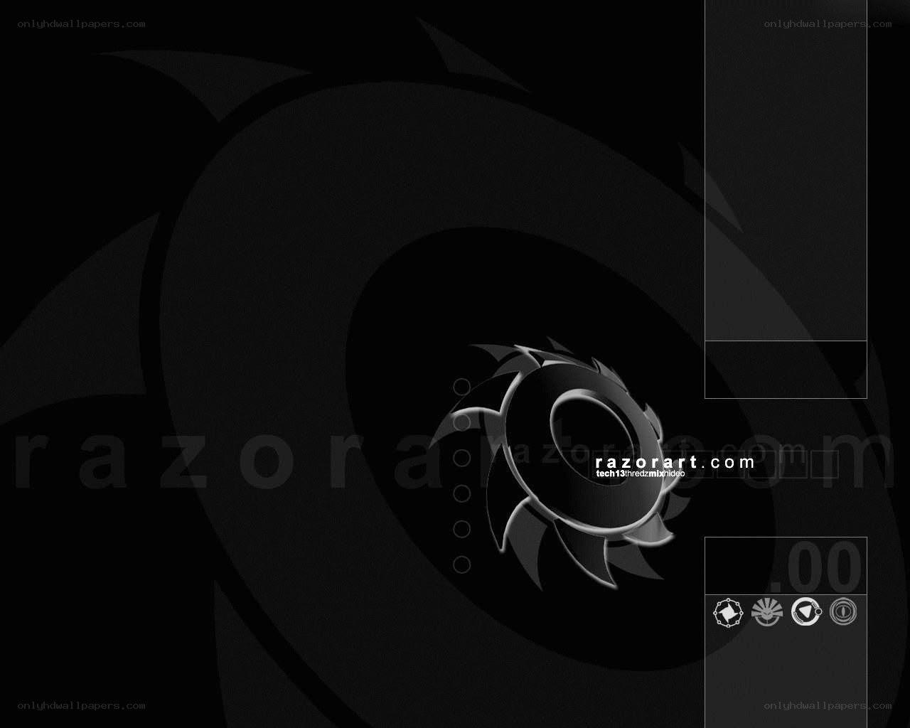 abstract black and white design