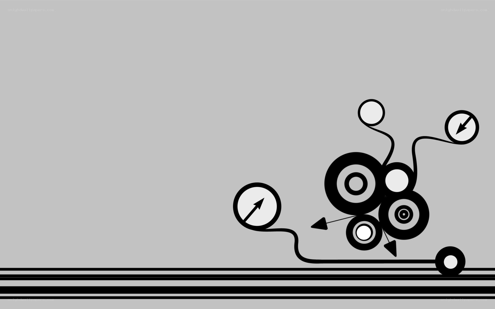 abstract black and white design