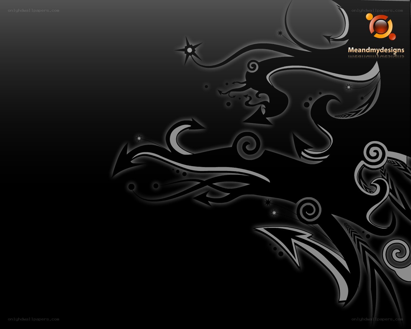 abstract black and white design