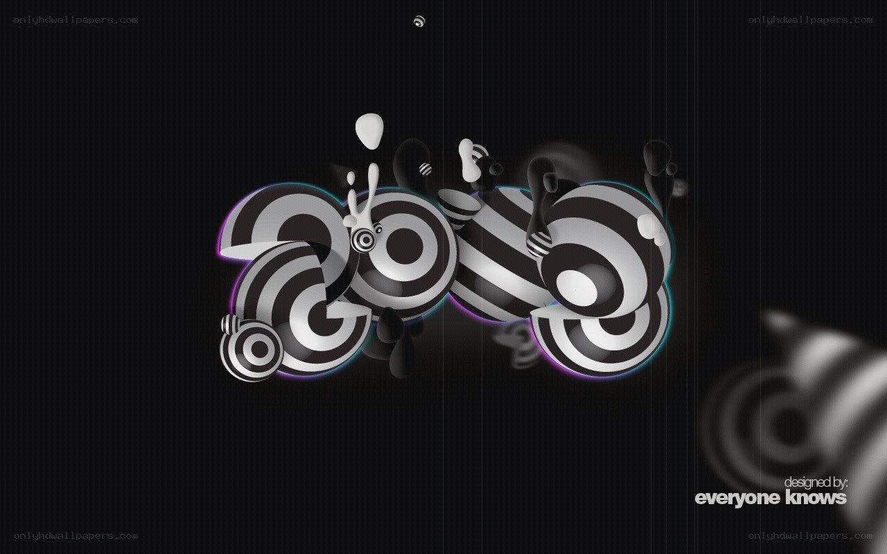 abstract black and white design
