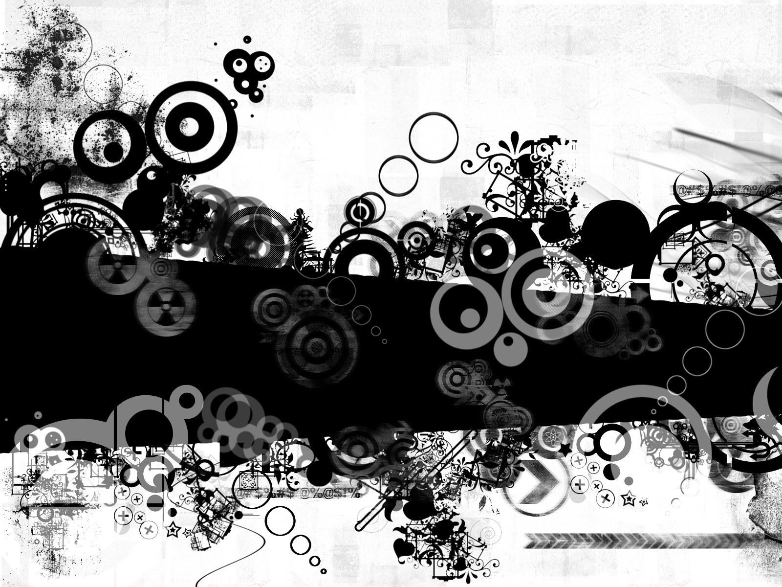 abstract black and white design