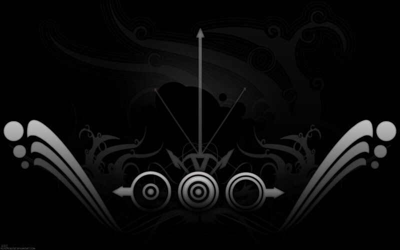 abstract black and white design