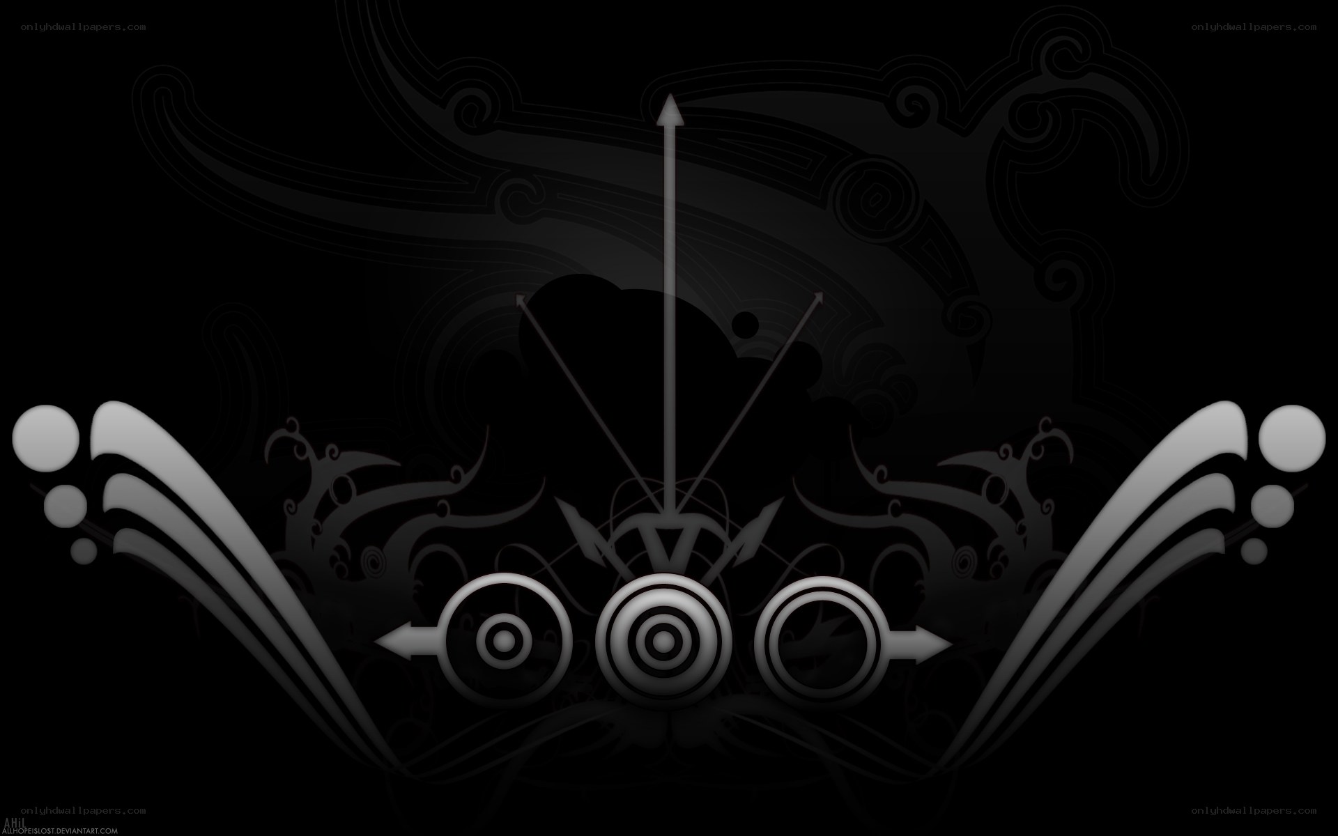 abstract black and white design