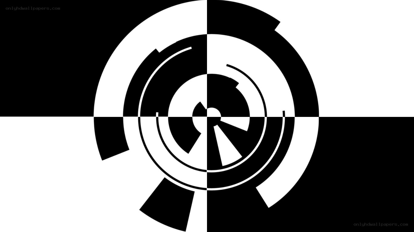 abstract black and white design