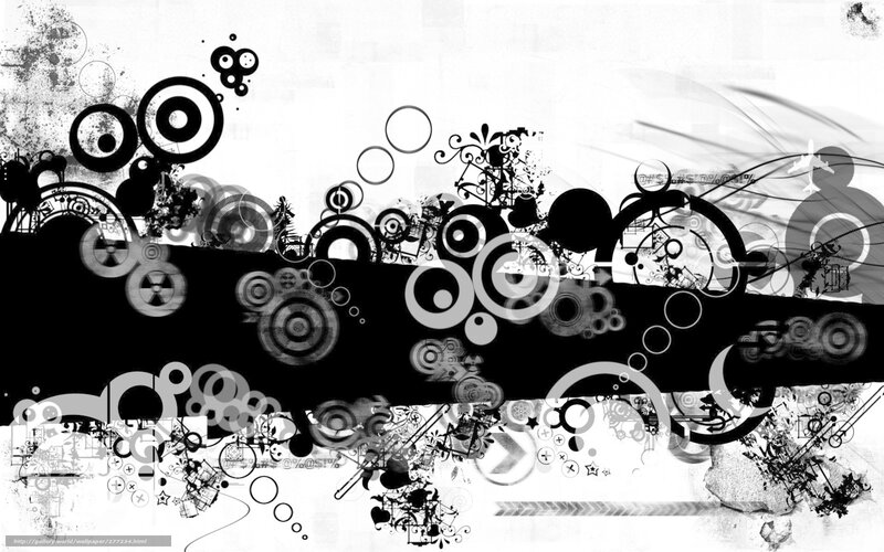Abstract Black and White Design — Chaotic