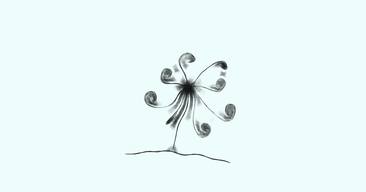 abstract black and white drawing